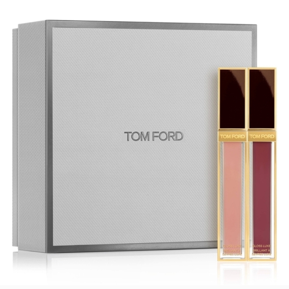 NEW Tom Ford Lip Gloss Duo - Deep Red and Soft Pink - Picture 1 of 5